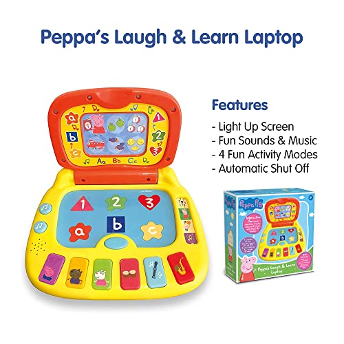 Peppa Pig PP02 Laugh & Learn Laptop - Educational Electronic Toy for Toddlers 2+ 8