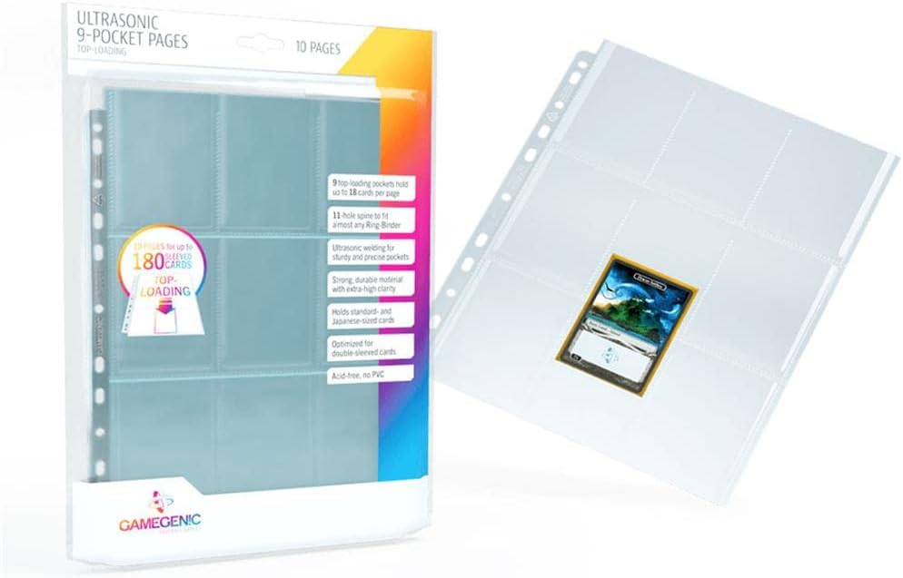 Gamegenic Ultrasonic 9-Pocket Pages Toploading Pack (10)