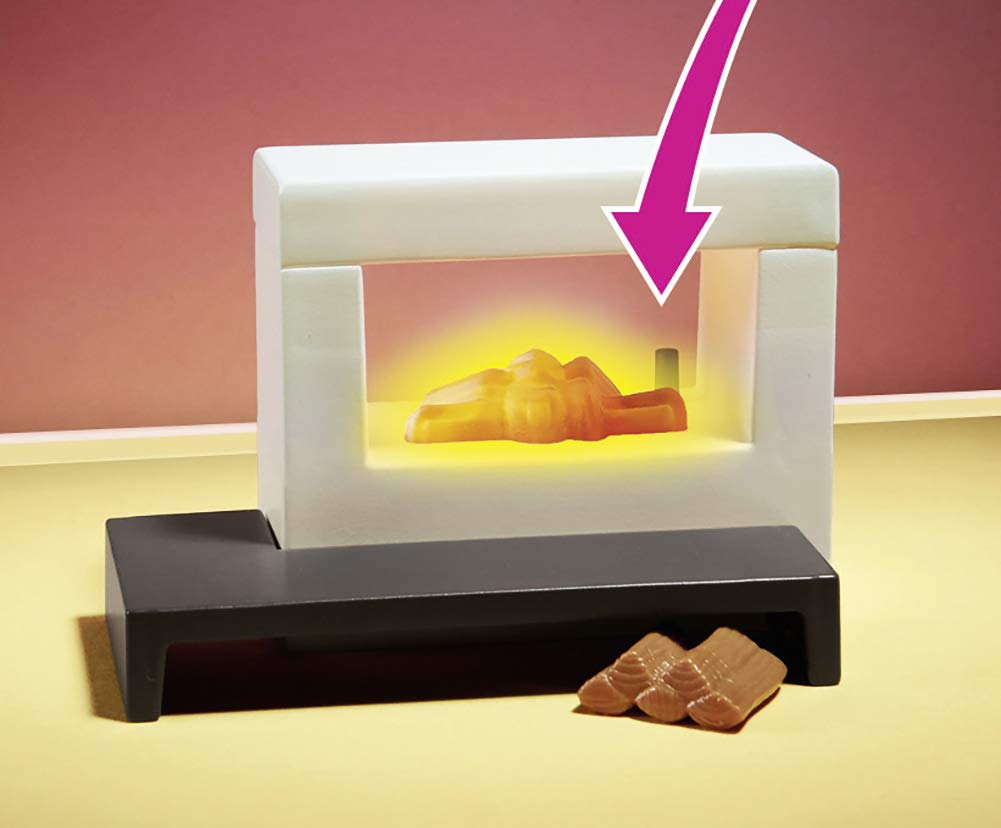 Playmobil 70207 Dollhouse Living Room with Fireplace - Light-Up Playset for Ages 4+ 9