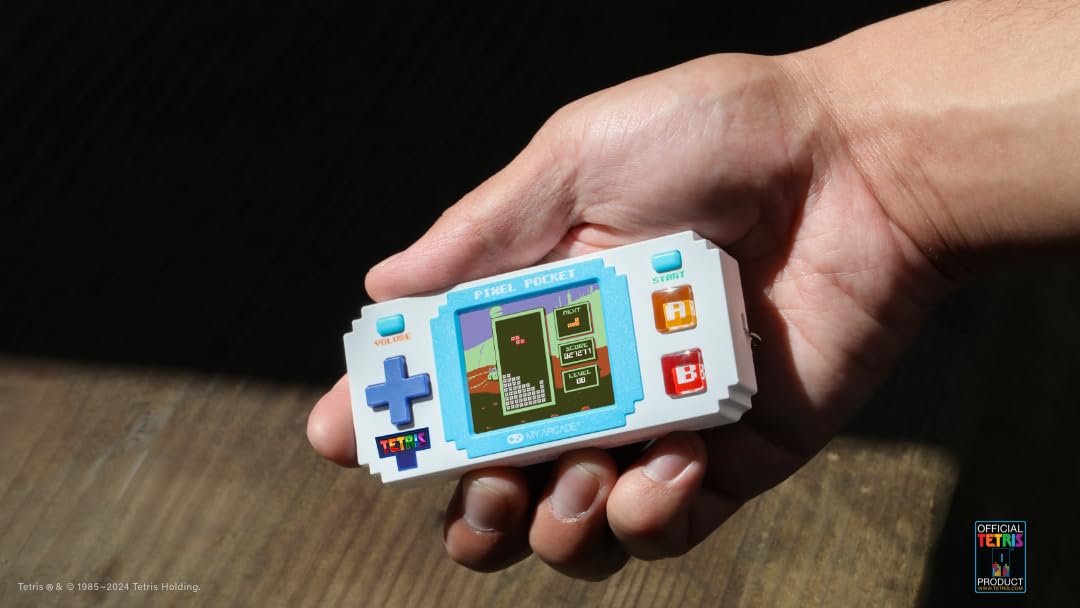 MY ARCADE Tetris Pixel Player Keychain Handheld Game | 1.8" Color Screen | 1 Player 5