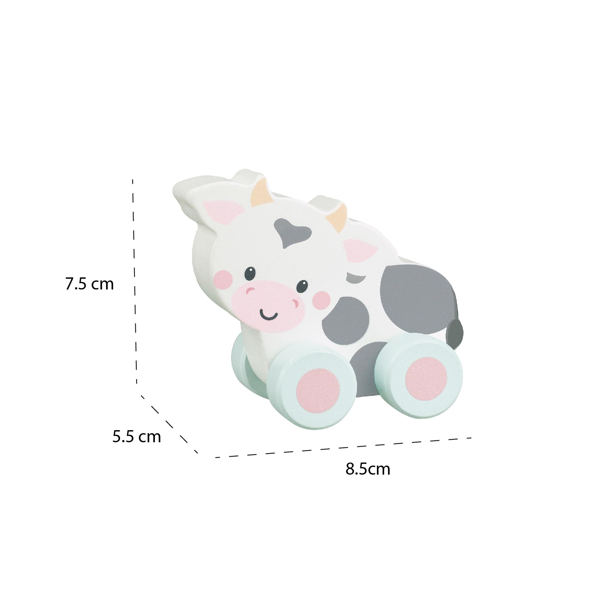 Orange Tree Toys OTT07603 Wooden Cow Push Toy - Educational Vehicle for 12 Months+ 9