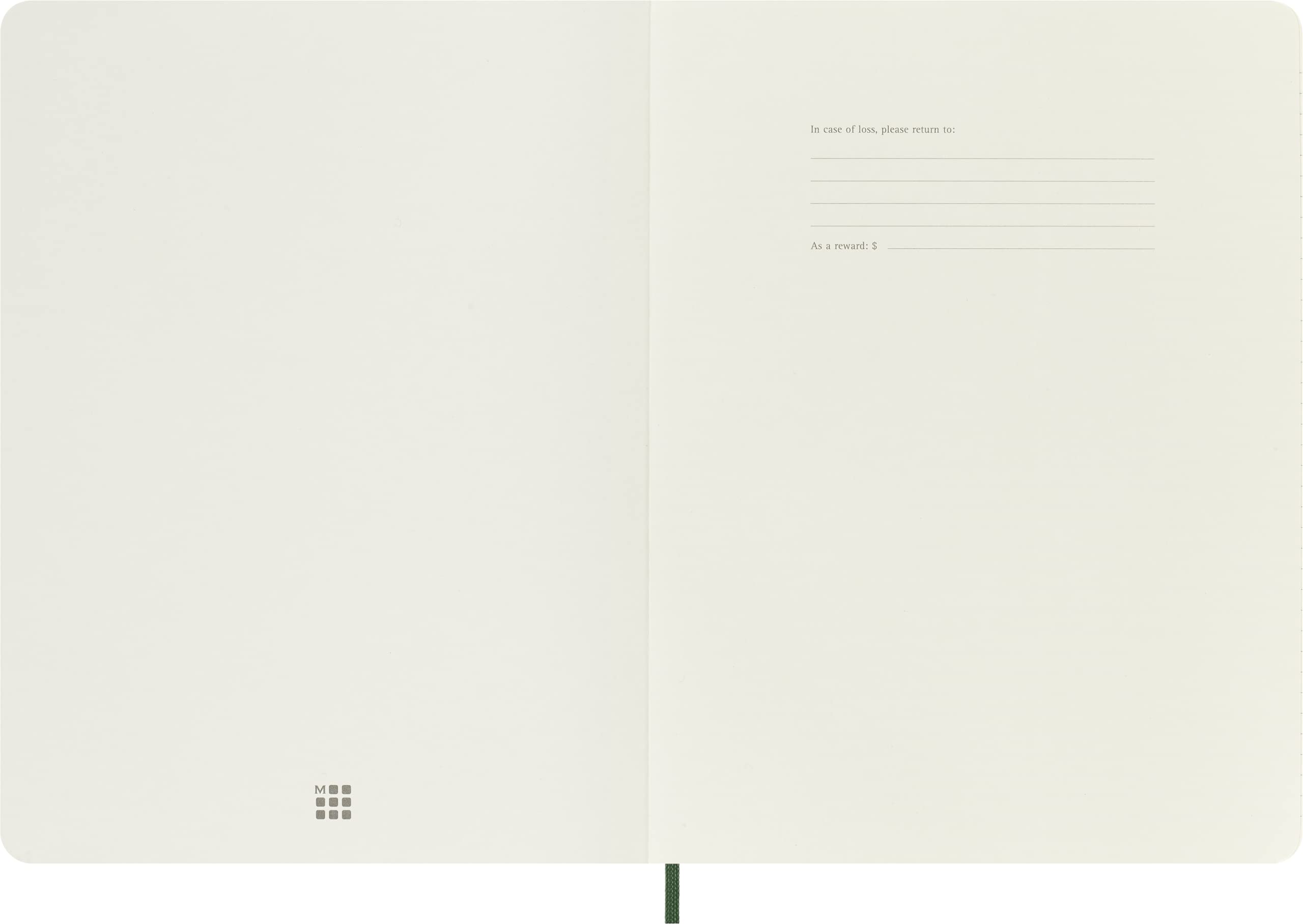 Moleskine Classic Ruled Paper Notebook - Soft Cover and Elastic Closure Journal - Color Myrtle Green - X- Large 19 x 25 A4 - 192 Pages 2