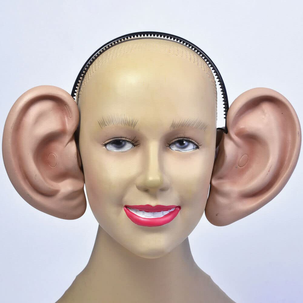 Bristol Novelty Big Ears on Headband - Flesh Beige/Black, One Size 6