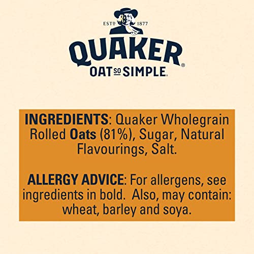 Quaker Oat So Simple Big Bowl Golden Syrup, 6 Sachets (297.6 g) 13