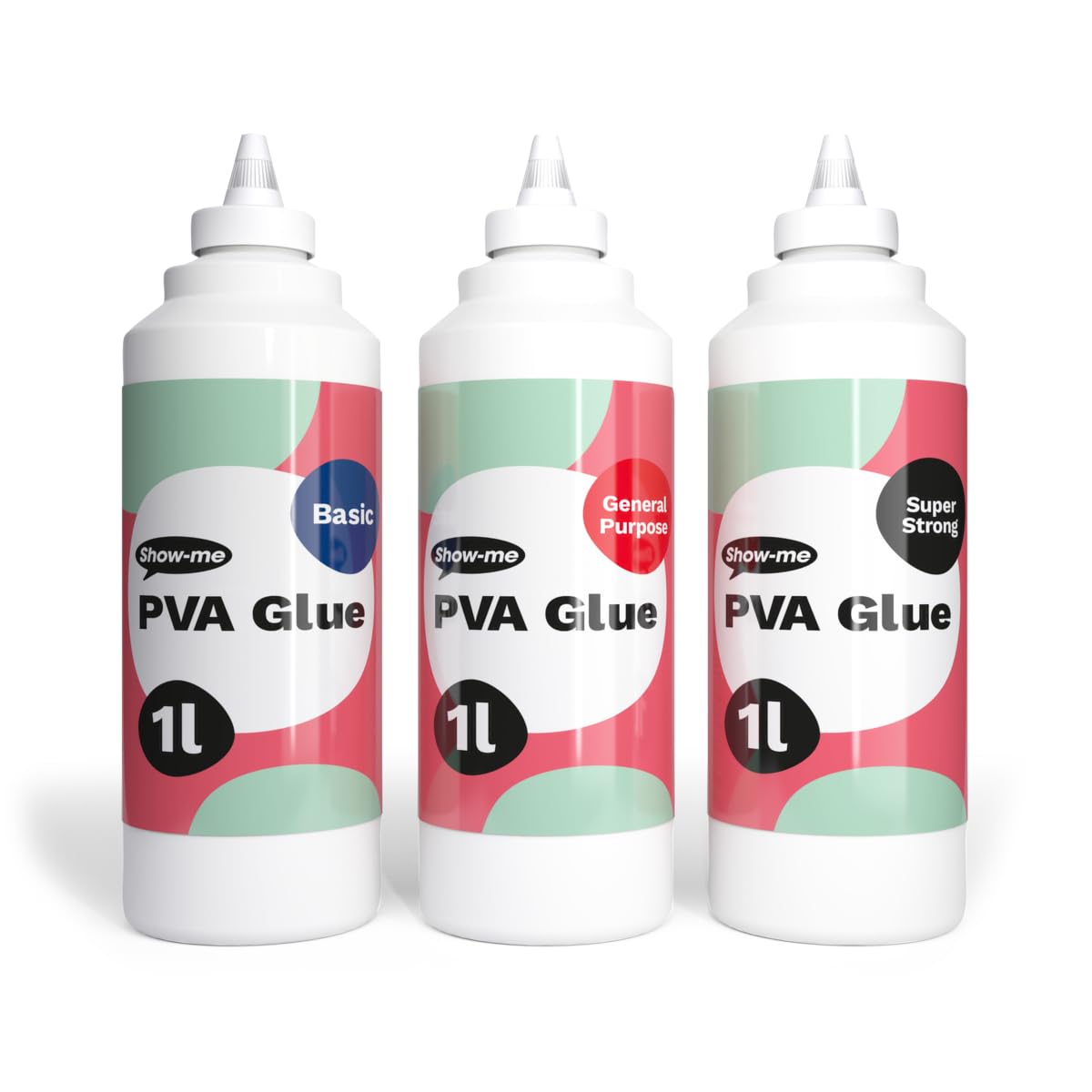 SHOW-ME PVA Glue - 1 Litre | Strong Adhesive | Dries Clear 5