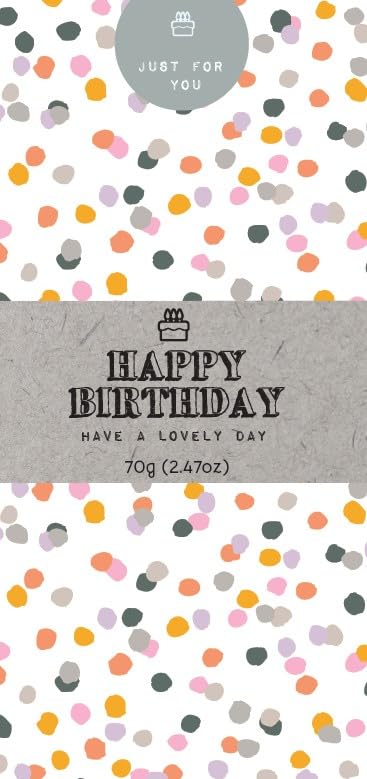Just for You Happy Birthday Milk Chocolate Bar - 70g Bar