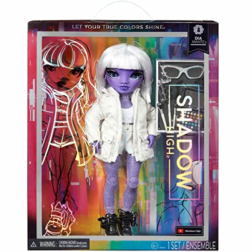 Rainbow High Shadow High Dia Mante Purple Fashion Doll with Accessories (583066EUC)