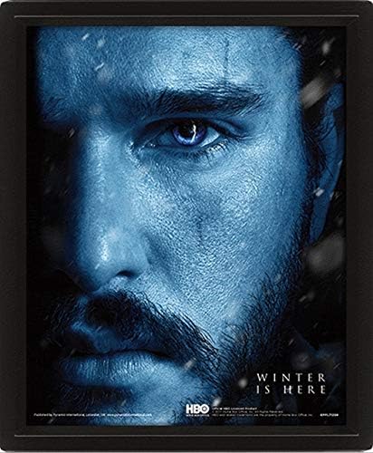 Pyramid International - Game of Thrones Jon Snow vs Knight King 3D Lenticular Poster, Multi-Colour, 10 x 8-Inch