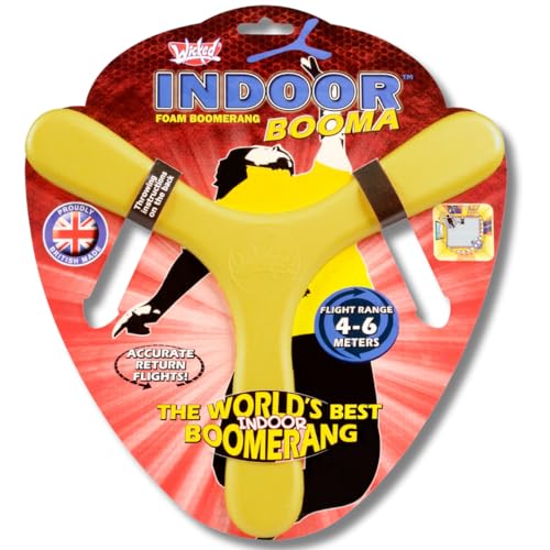 Wicked Indoor Foam Boomerang Booma Flying Sports Toy