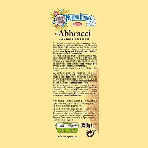 Mulino Bianco Abbracci Cream and Cocoa Filled Biscuits, 350 g 7