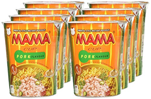 Mama Instant Cup Noodle with Pork Flavor 70 g - Pack of 12 TMAMACUPP 4
