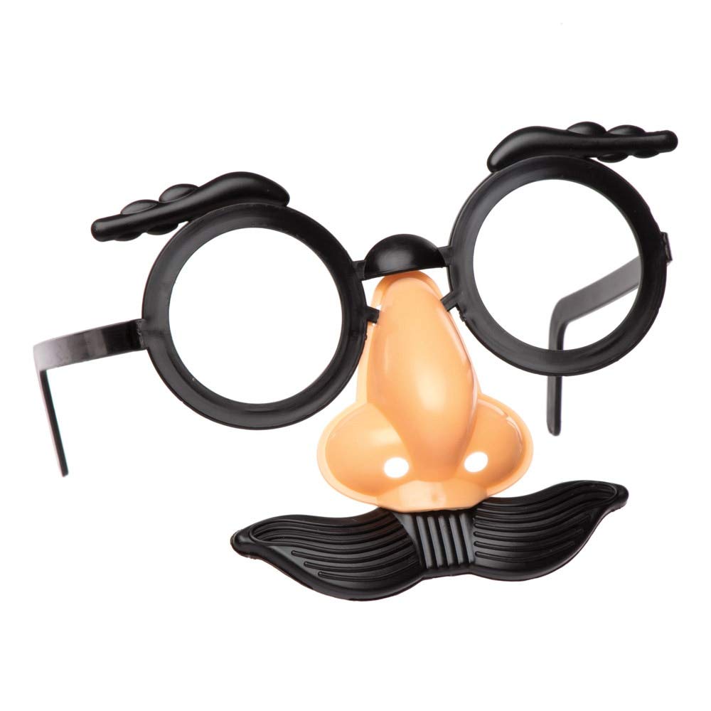 Baker Ross Funny Face Disguises Eyewear - Pack of 8 | Plastic | Unisex Children