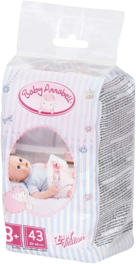 Baby Annabell Nappies 5 Pack - Easy-Fit for 43 cm Dolls, Ages 3+ 2