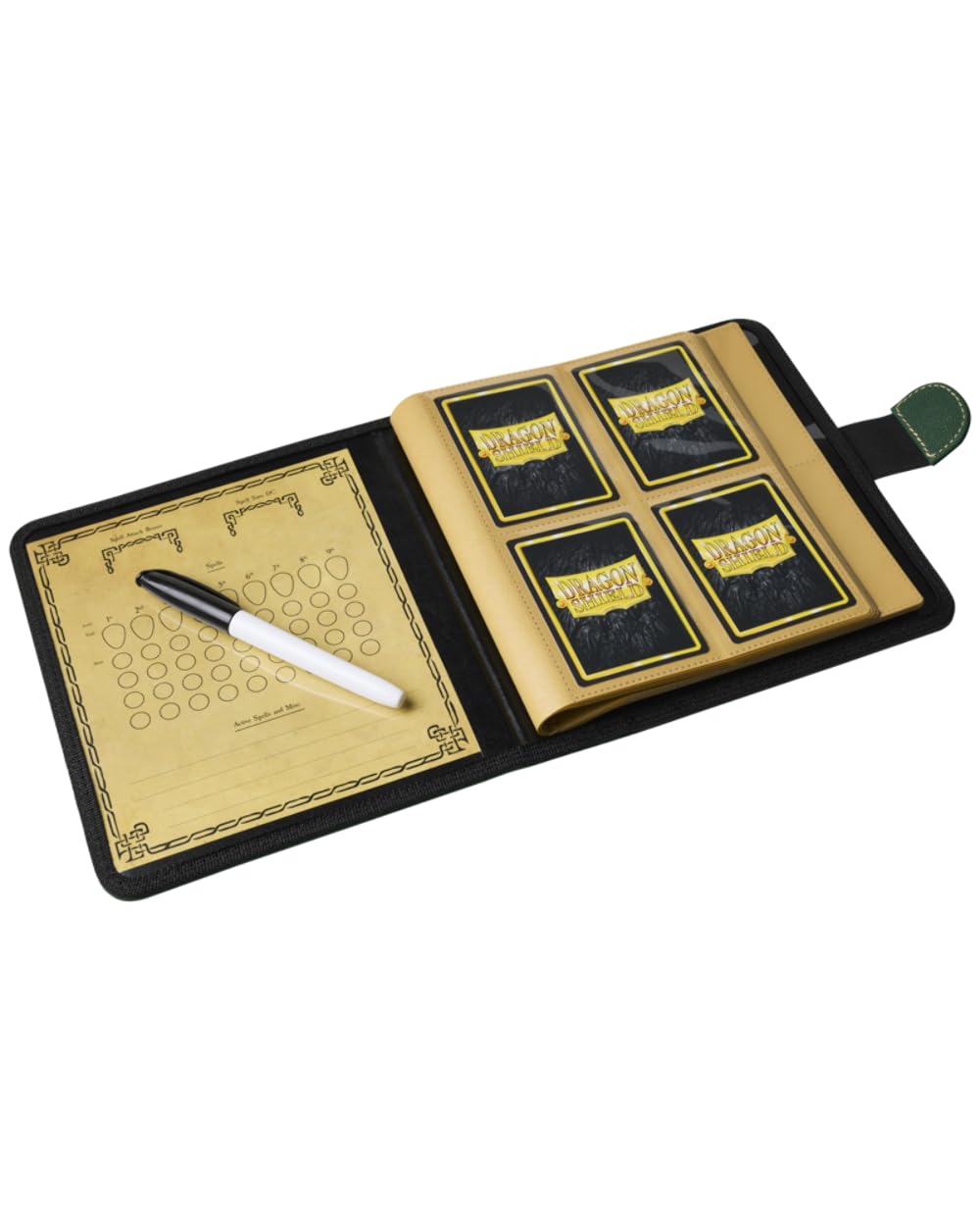 Dragon Shield - Spell Codex Portfolio (Forest Green)