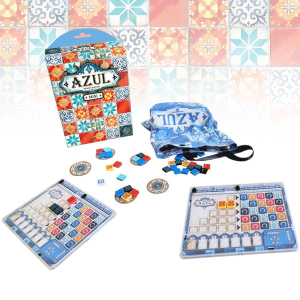 Azul Mini Tile Game by Plan B Games | Ages 8+ | 2-4 Players | 30-45 Min Playtime