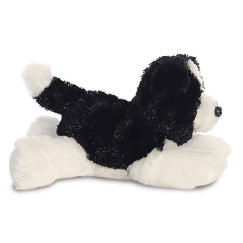 AURORA Mini Flopsie Cami Border Collie Stuffed Animal - 8 Inches Tall | Black & White 3