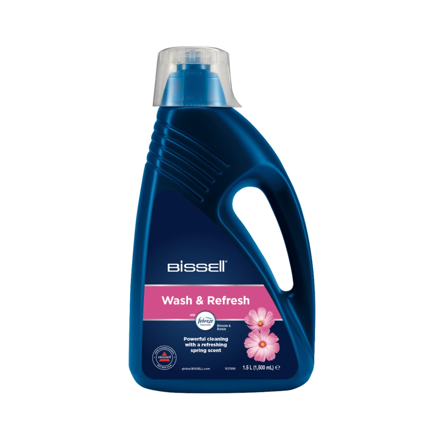 BISSELL Wash & Refresh with Febreze Blossom & Breeze Carpet Detergent | 1.5L Liquid | Safe for Kids & Pets 1