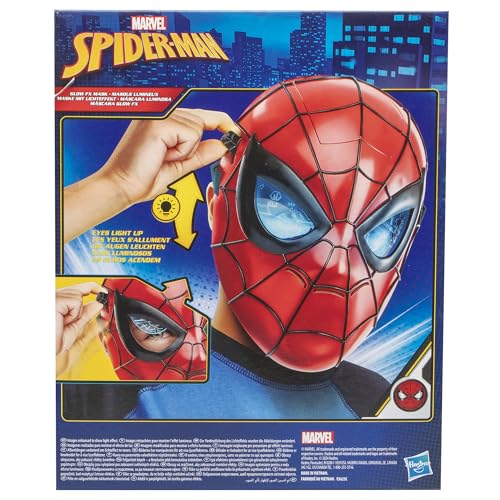 Hasbro SPIDER-MAN Glow FX Mask - Light-Up Lenses | Ages 5+ | Adjustable Fit 12