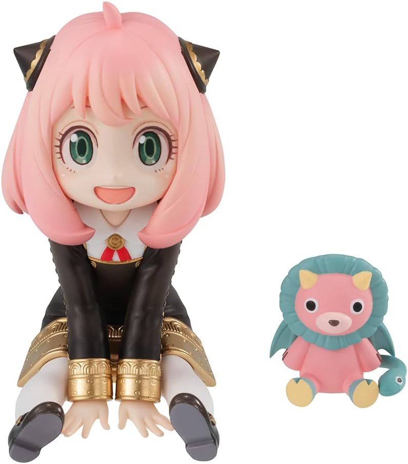 MegaHouse Gem Series Spy x Family Anya Forger Palm PVC Figure - Chibi Collectible with Plushie Chimera