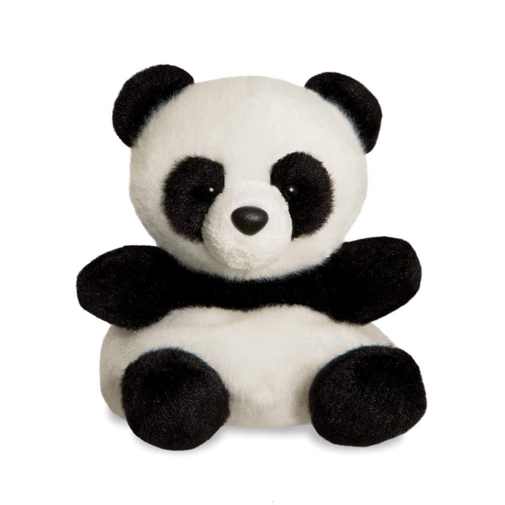 AURORA Palm Pals Bamboo Panda Soft Toy - 5 Inch | Bean Filled | Black & White 1