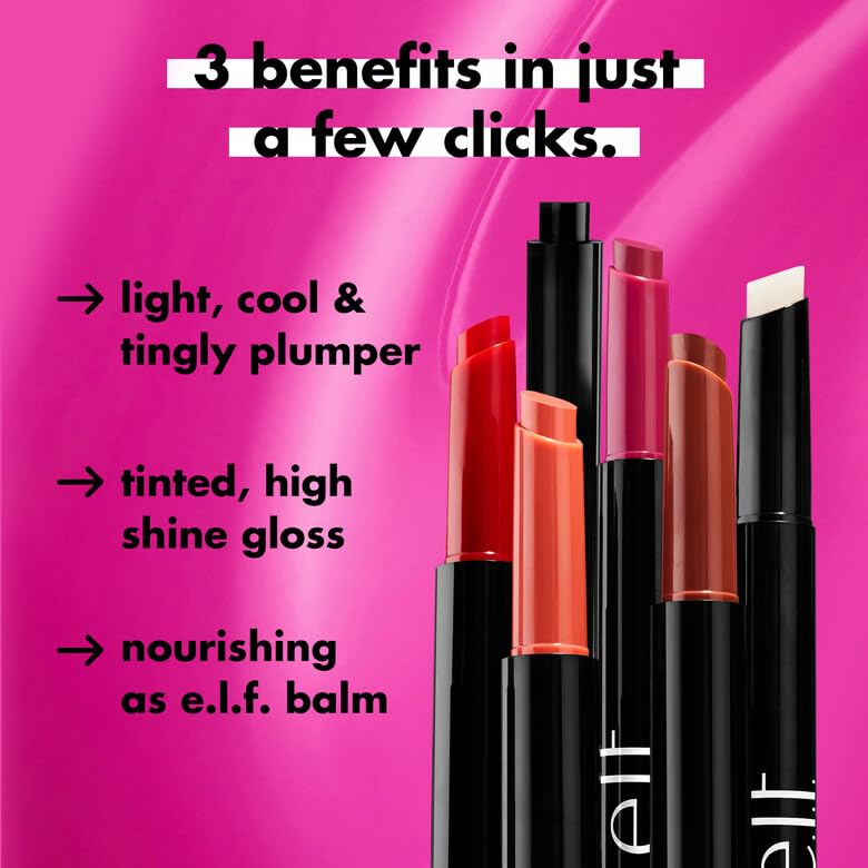 e.l.f. Pout Clout Lip Plumping Pen - Cooling Sensation, Sheer Color, Glossy Finish | 2 g 5