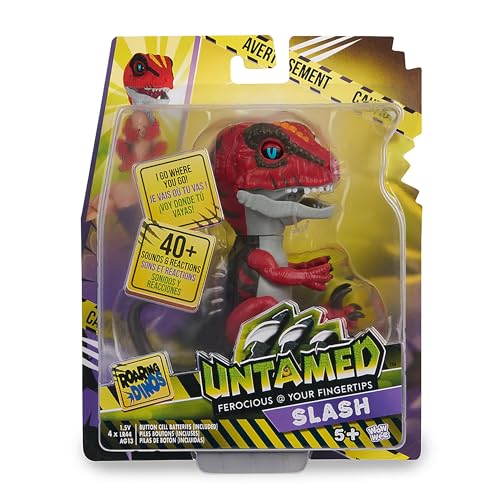 Untamed Roaring Dinos Interactive Raptor - Slash (Red), 40+ Sounds & Reactions, Ages 5+ 7