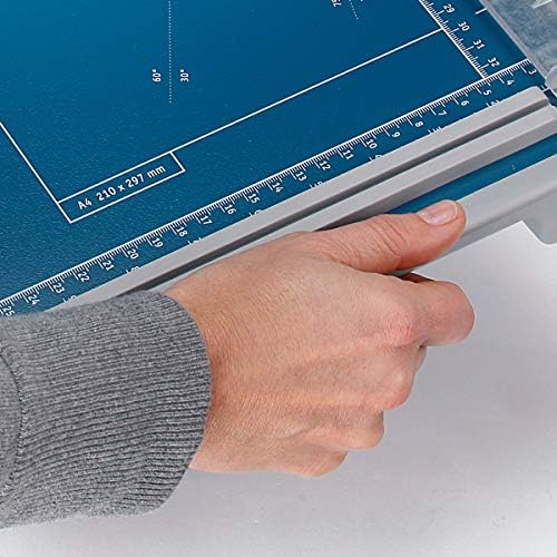 Dahle 502 Guillotine Paper Cutter (Cutting Performance up to 8 Sheets / DIN A4) Blue 19