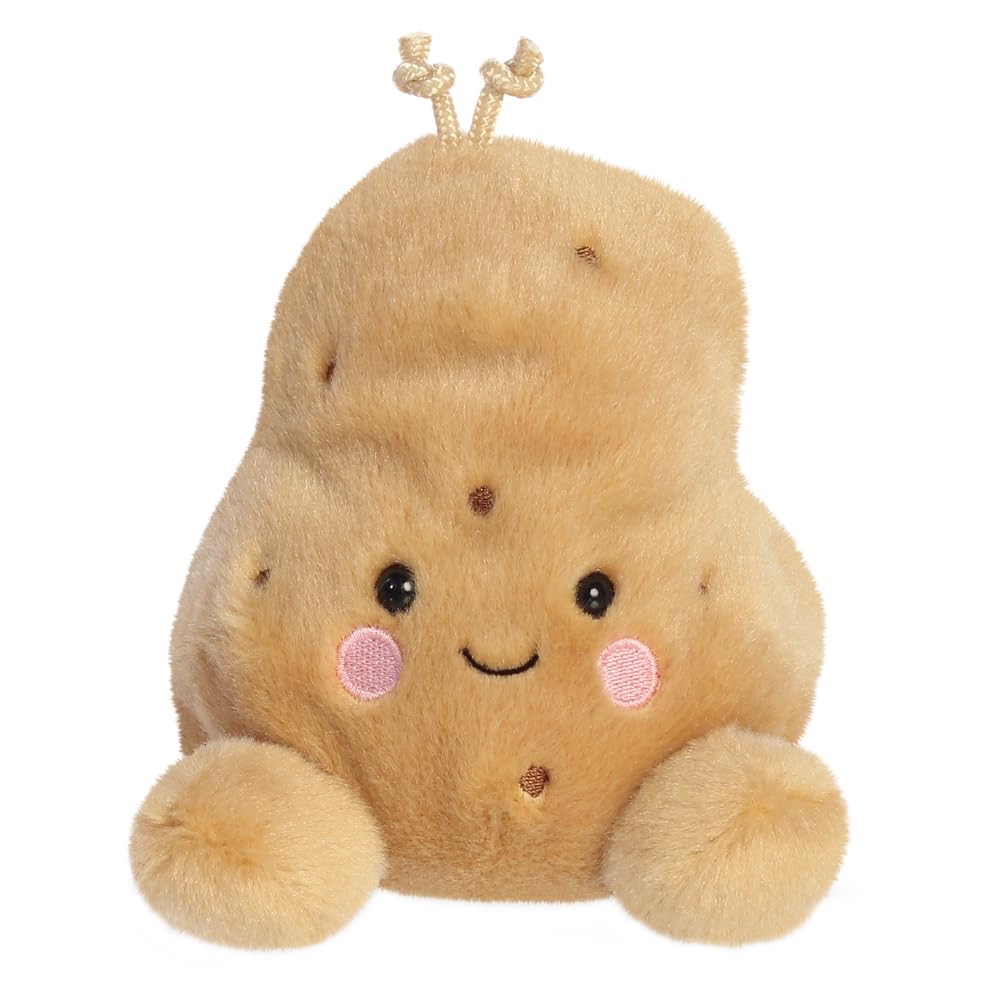 AURORA Palm Pals Spudrick Potato Soft Toy - 13cm, Beige, Suitable from Birth