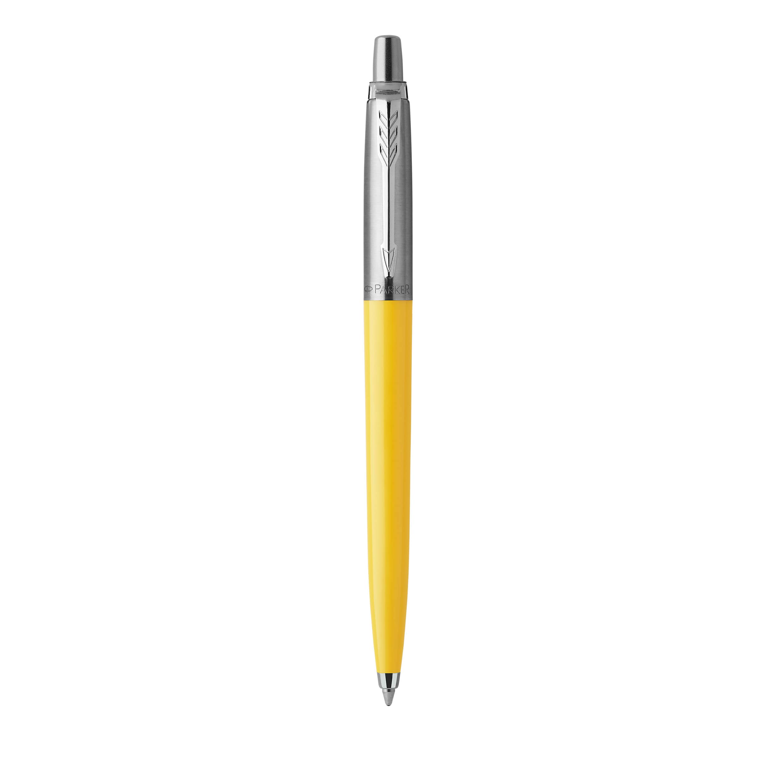 PARKER Jotter Originals Retractable Ballpoint Pen - Classic Yellow Finish | Medium Point | Blue Ink