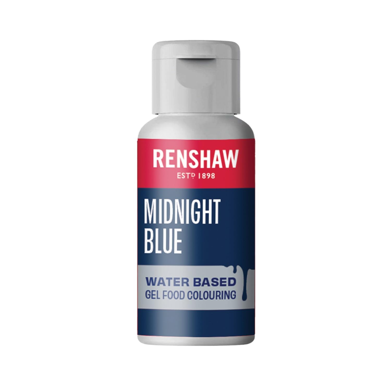 Renshaw Water Based Gel Food Colouring - Midnight Blue (Navy) | 20g Gel Formula 1