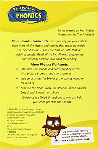 Read Write Inc. Phonics: Home More Phonics Flashcards - Ruth Miskin (Flashcards, Home Learning Edition)