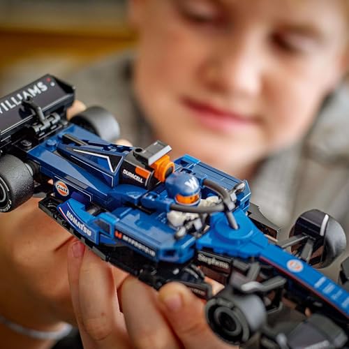 LEGO Speed Champions Williams Racing FW46 F1 Race Car Toy with Driver Minifigure - Building Set for 10+ 19