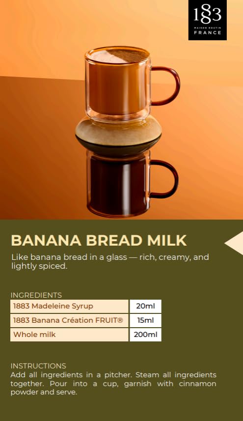 1883 MAISON ROUTIN French Madeleine Syrup - 1L Bottle | Vegan Friendly | Natural Cane Sugar 4