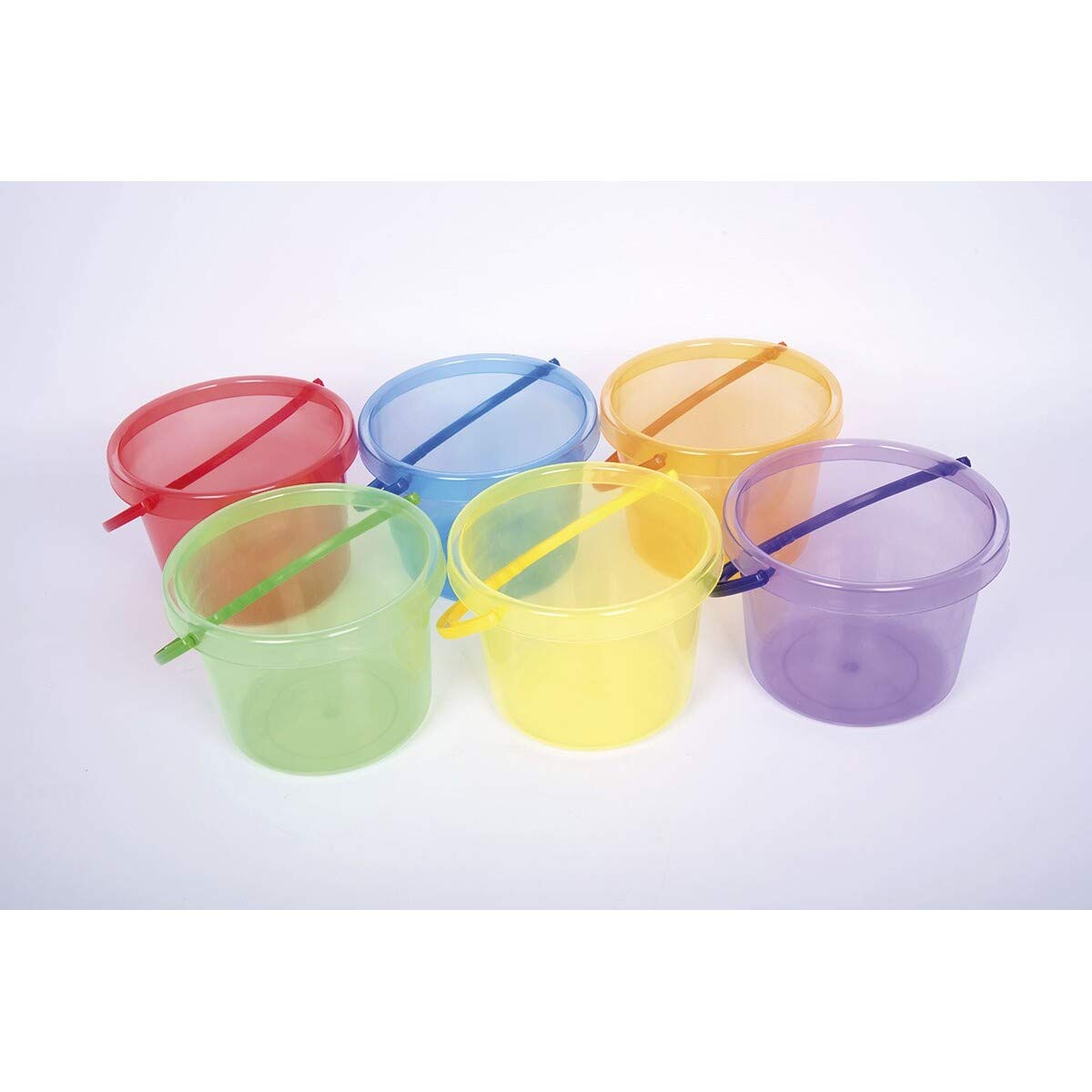TickiT 73101 Translucent Rainbow Bucket Set - Educational Water & Sand Play Toys for Kids 1