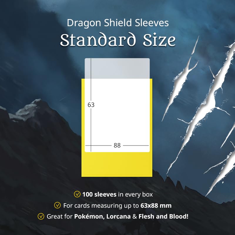 Dragon Shield Matte Standard Size Sleeves - 100 Count | Silver | Polypropylene 4