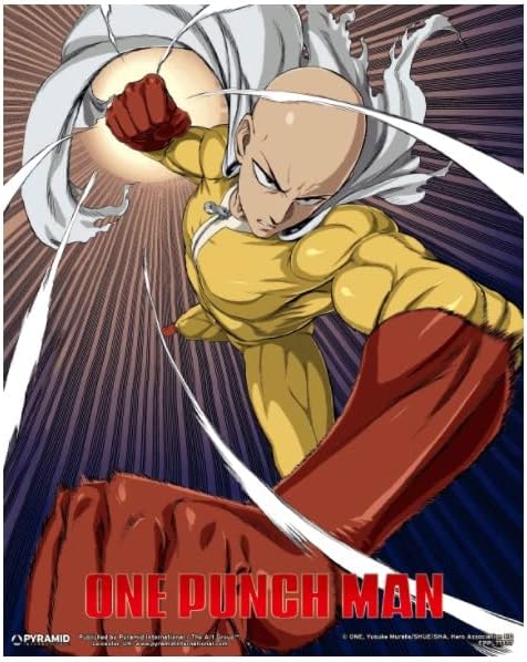 Pyramid International One Punch Man 3D Lenticular Poster in Box Frame (Saitama a