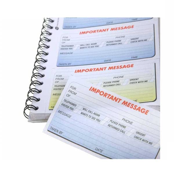 Q-Connect Telephone Message Book - 200 Messages Duplicate Copy | Perforated Pages 3