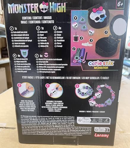 Lansay Cutie Stix Monster High Creative Jewellery Box - Make Fang-Tastic Jewellery 6