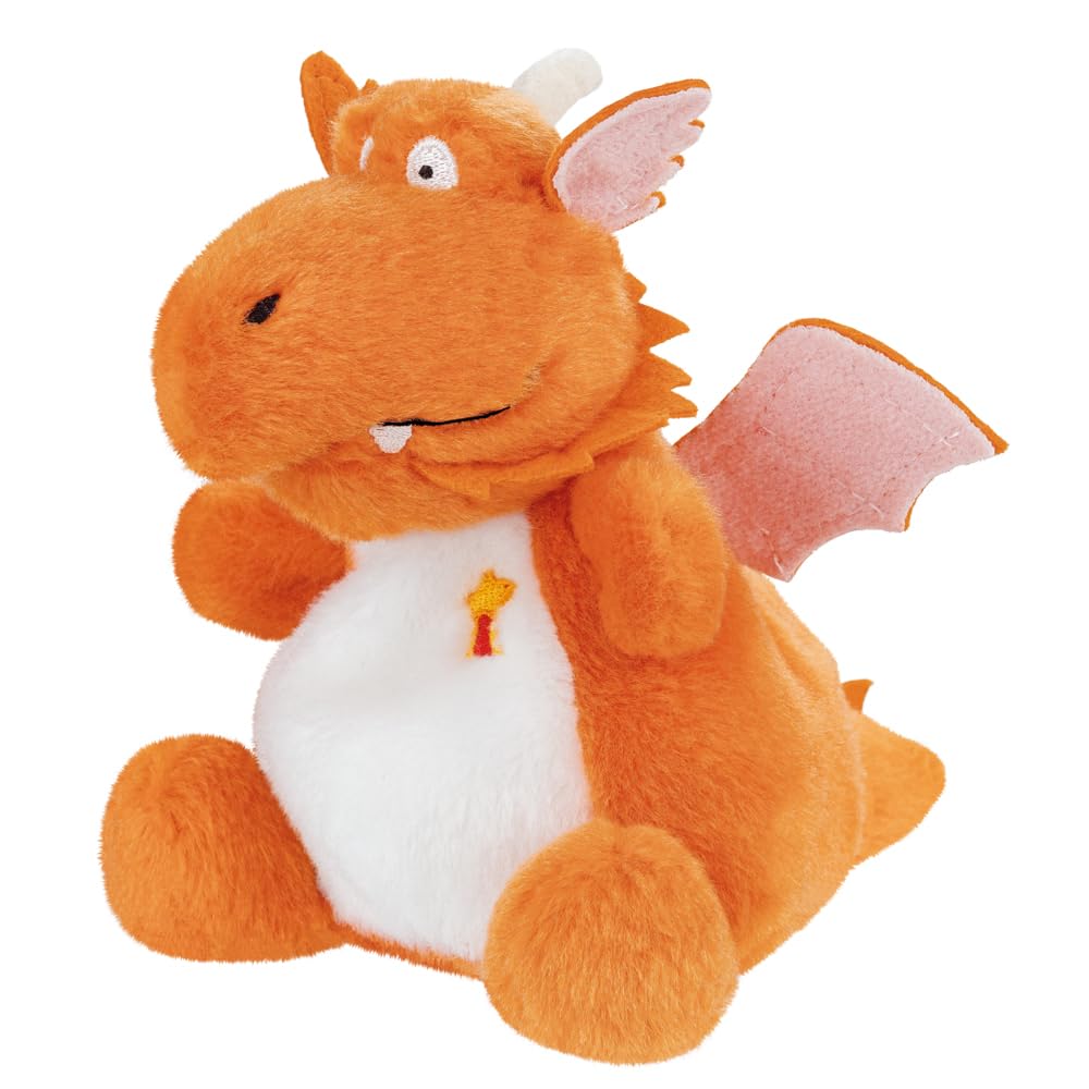 Aurora ZOG Palm Pals Soft Toy - 13cm Orange Dragon 2