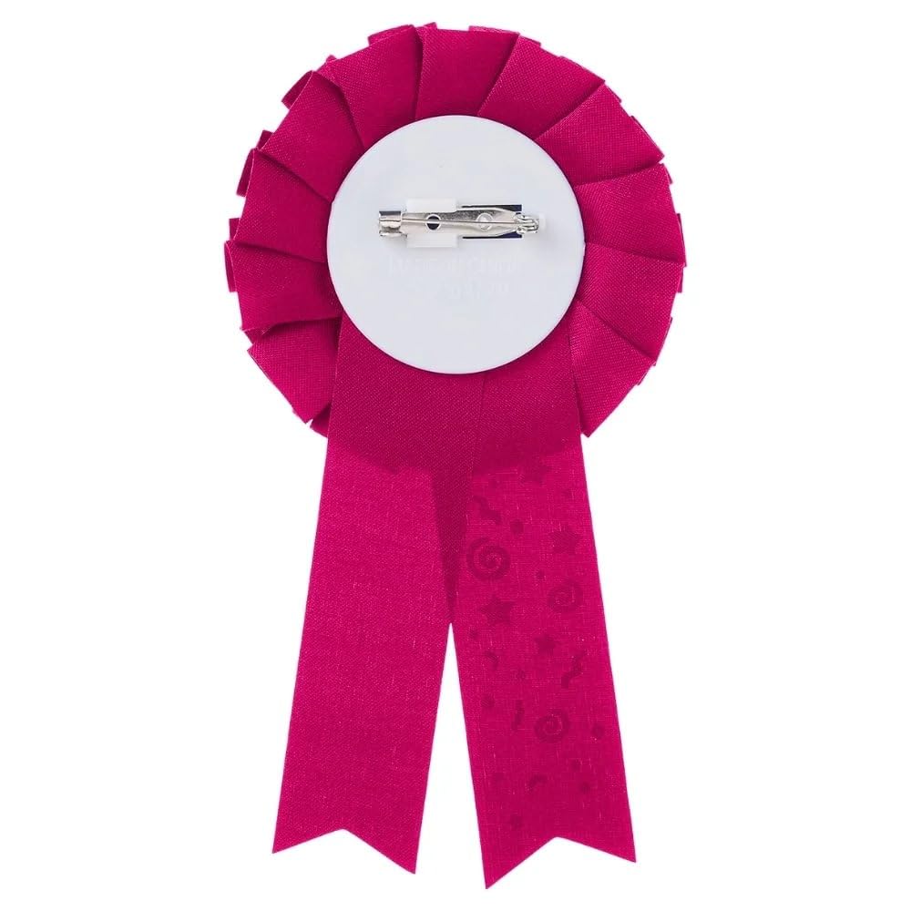 Unique Party Birthday Girl Rosette Award Badge - Multicolor Polyester | 1 Count 3