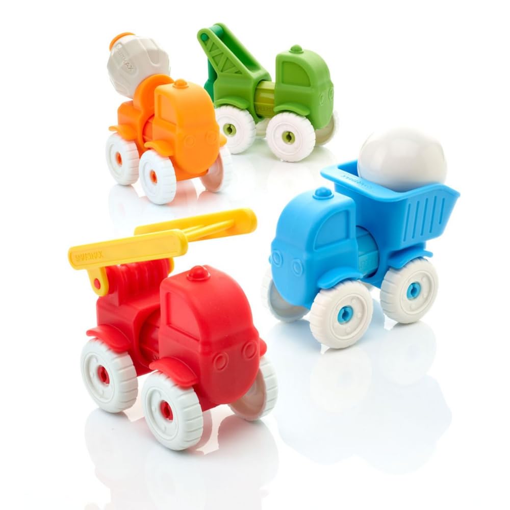 SMARTMAX My First Vehicles Magnetic Building Set - 13 Pieces | Ages 1-5 Years