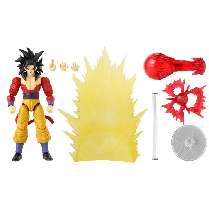 BANDAI Dragon Ball Stars Power Up Super Saiyan 4 Goku (GT Version) Action Figure | 17cm