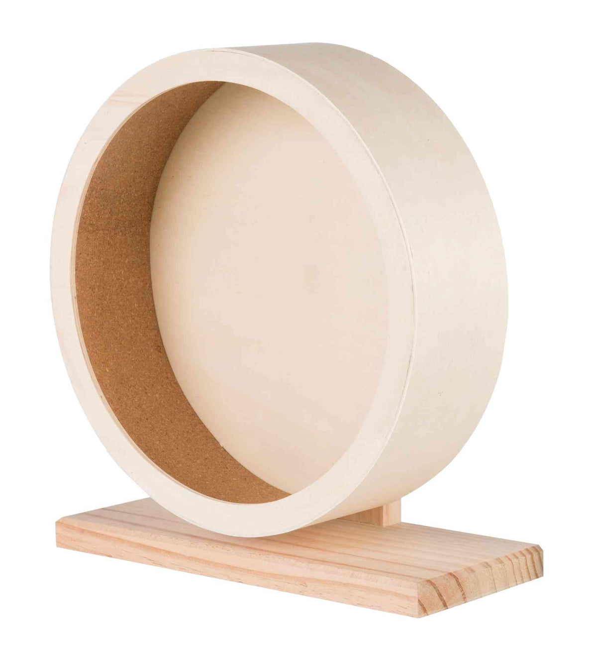 TRIXIE Exercise Wheel for Hamsters with Ball Bearing - Closed Cork Running Surface, ø 28 cm