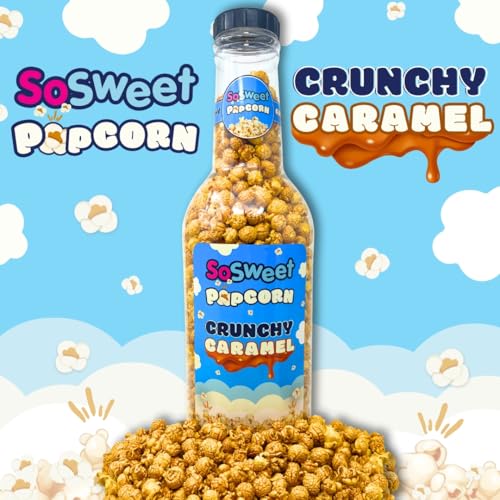 SoSweet Crunchy Caramel Popcorn - Large 890g Reusable Money Box Jar | Gluten Free