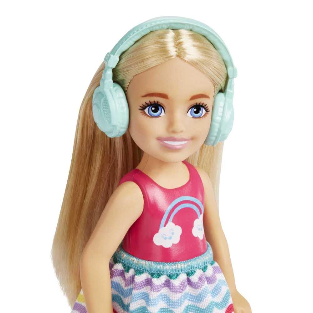 Barbie Chelsea Small Doll & 6 Accessories Travel Set with Puppy, Blonde Hair, HJY17 4