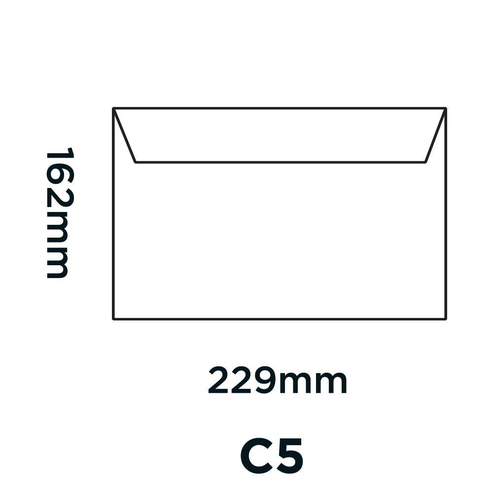 Blake Premium Business C5 Wallet Envelopes 162 x 229 mm 120 gsm Peel & Seal Cream Wove (25 Pack)