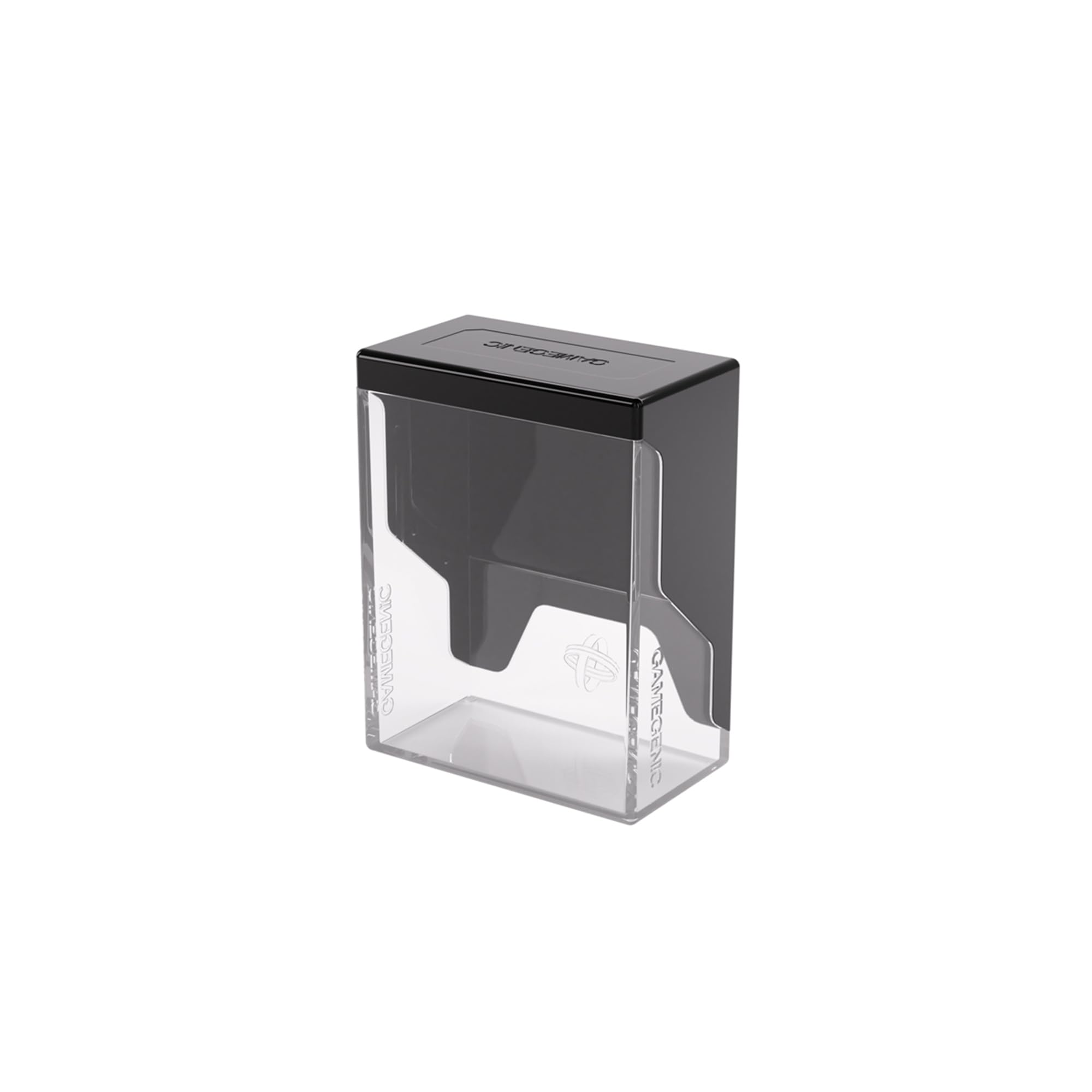 Gamegenic Bastion 50+ XL Deck Box - Secure Closure | Portable | Black/Clear