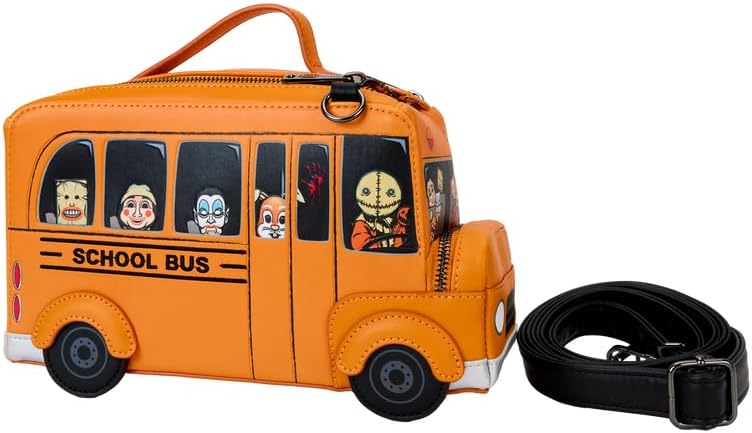 Loungefly – Umhängetasche mit „Trick 'r Treat“-Motiv „School Bus“