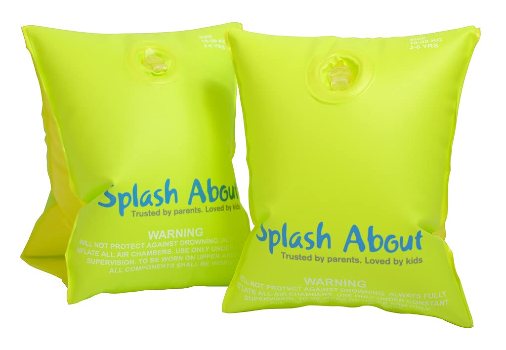 Splash About Learn to Swim Aids - Yellow Armbands | 6-12 Years | PVC 1