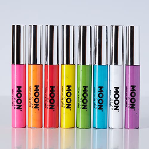 Moon Glow Neon UV Eye Liner 10ml Giallo si illumina brillantemente sotto l&#39;illuminazione UV